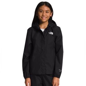 The North Face Black Hooded Raincoat Girls - Size XS